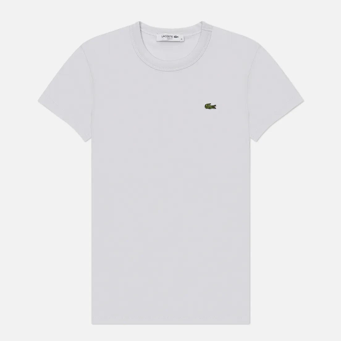Lacoste Женская футболка Slim Fit Embroidered Crocodile