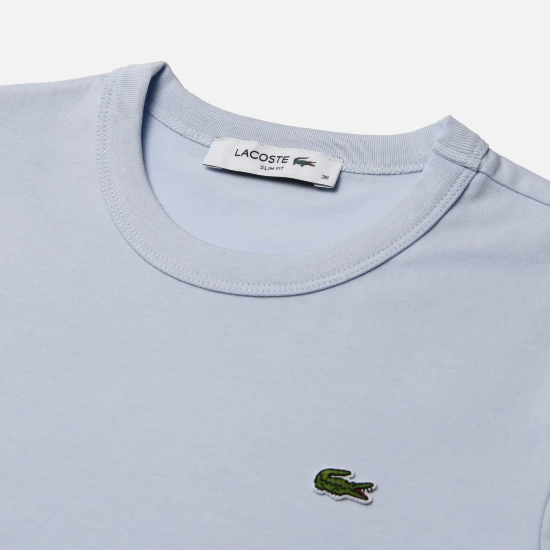Lacoste Женская футболка Slim Fit Embroidered Crocodile