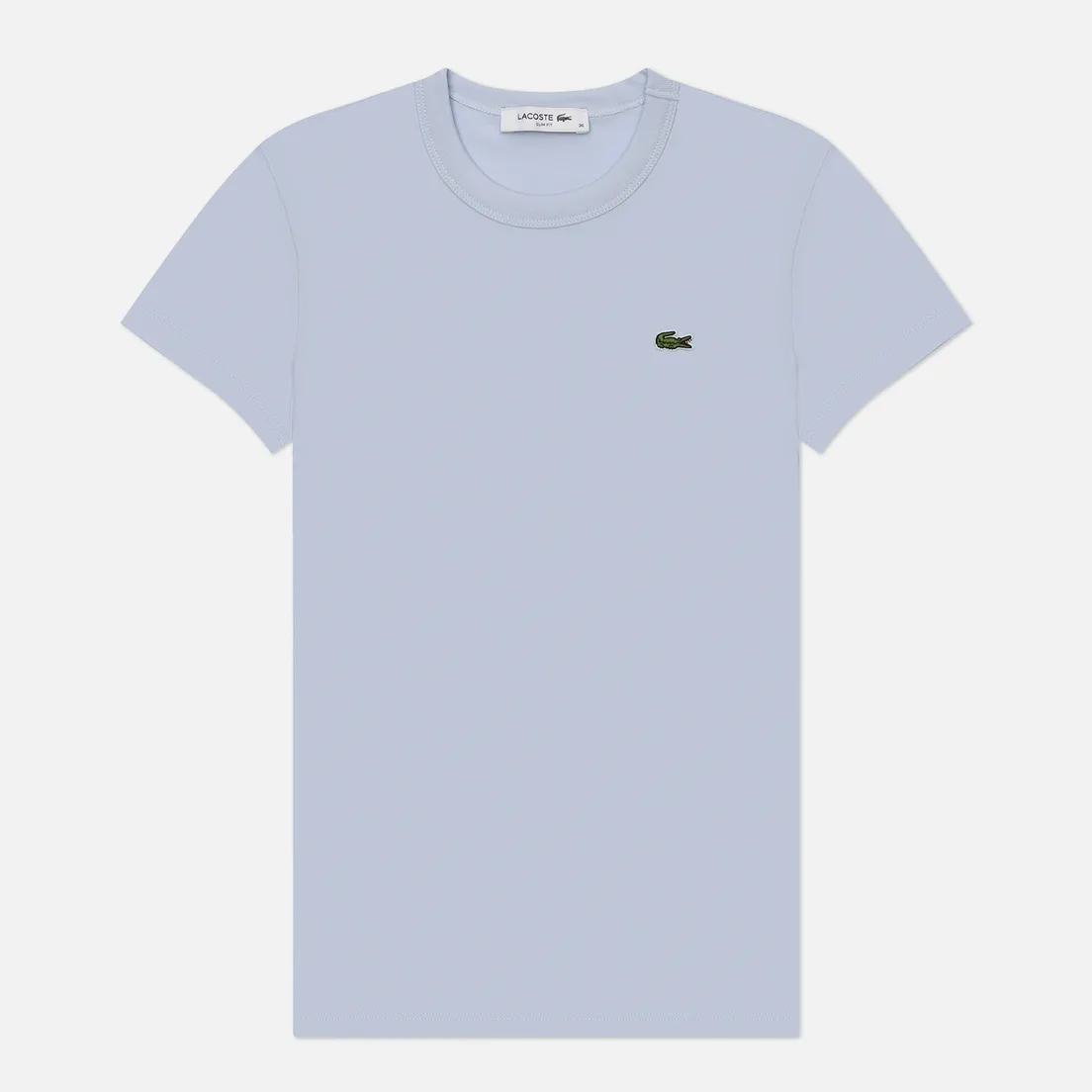 Lacoste Женская футболка Slim Fit Embroidered Crocodile