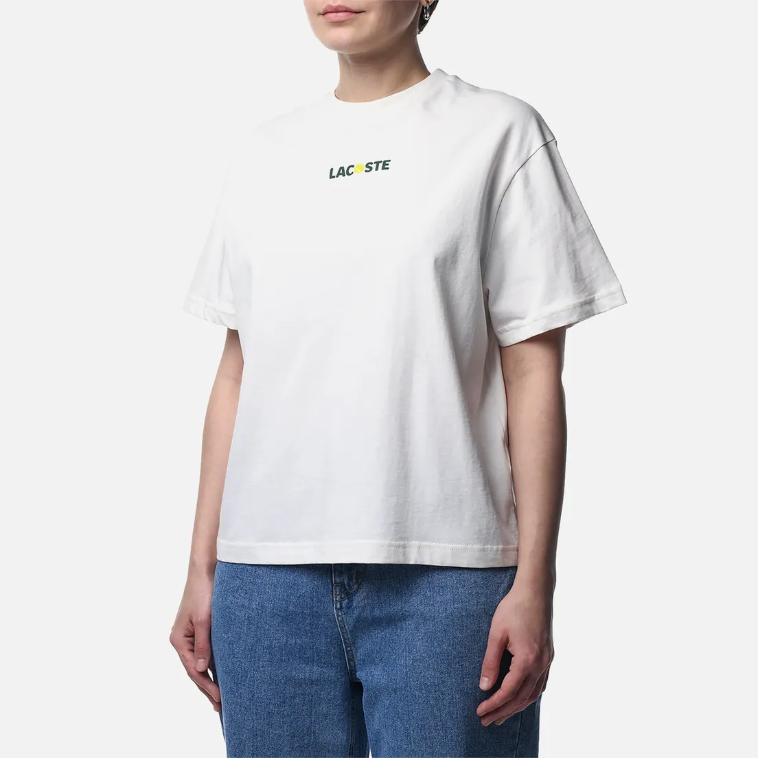 Lacoste Женская футболка Oversized Ball Print