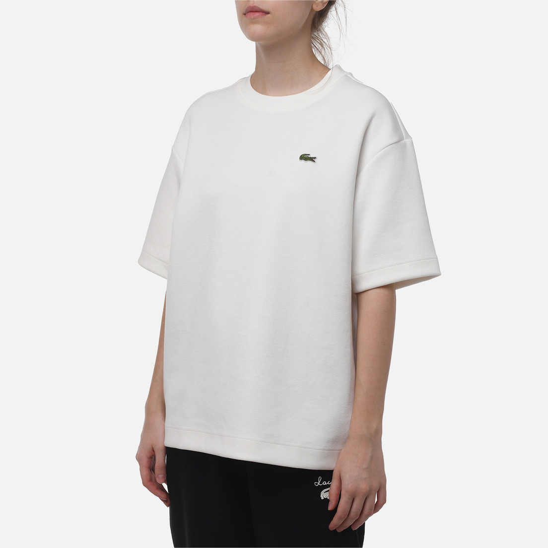 Lacoste Женская футболка Oversized Double Face Pique