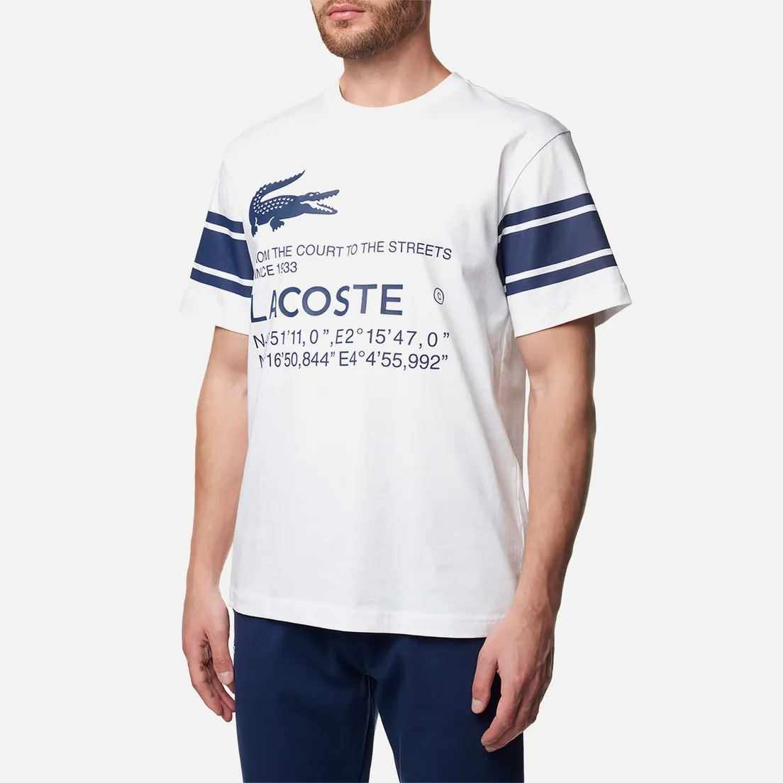 Lacoste Мужская футболка Block Patterned