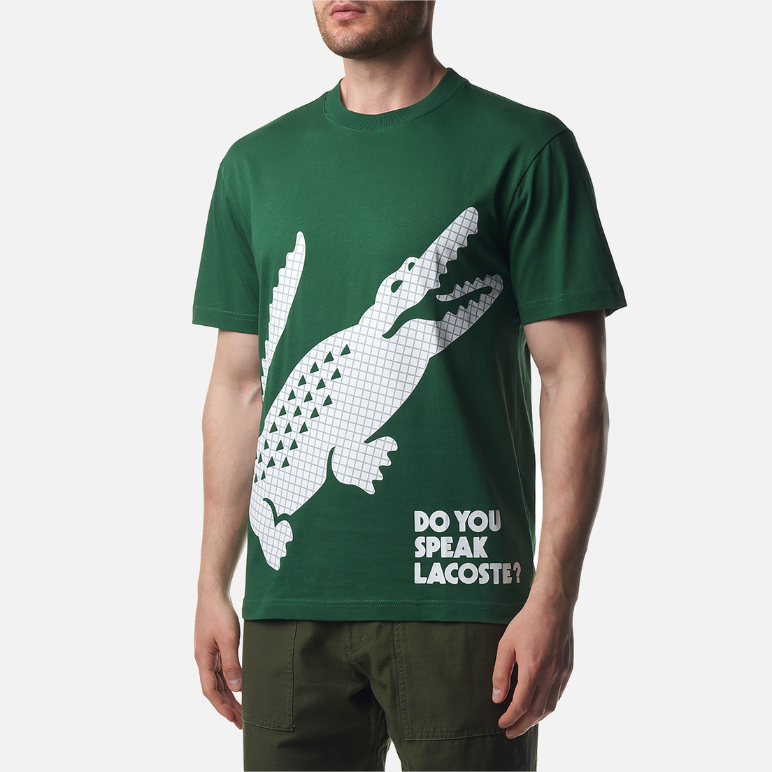 Lacoste Мужская футболка x Jean-Michel Tixier Print Crocodile