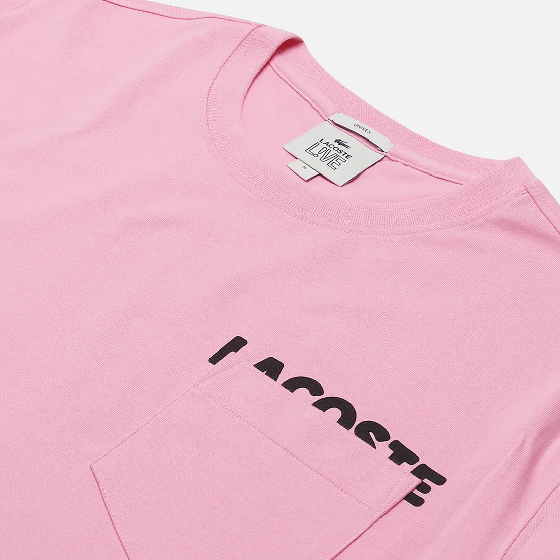 Lacoste Live Мужская футболка Loose Fit Lettering And Pocket