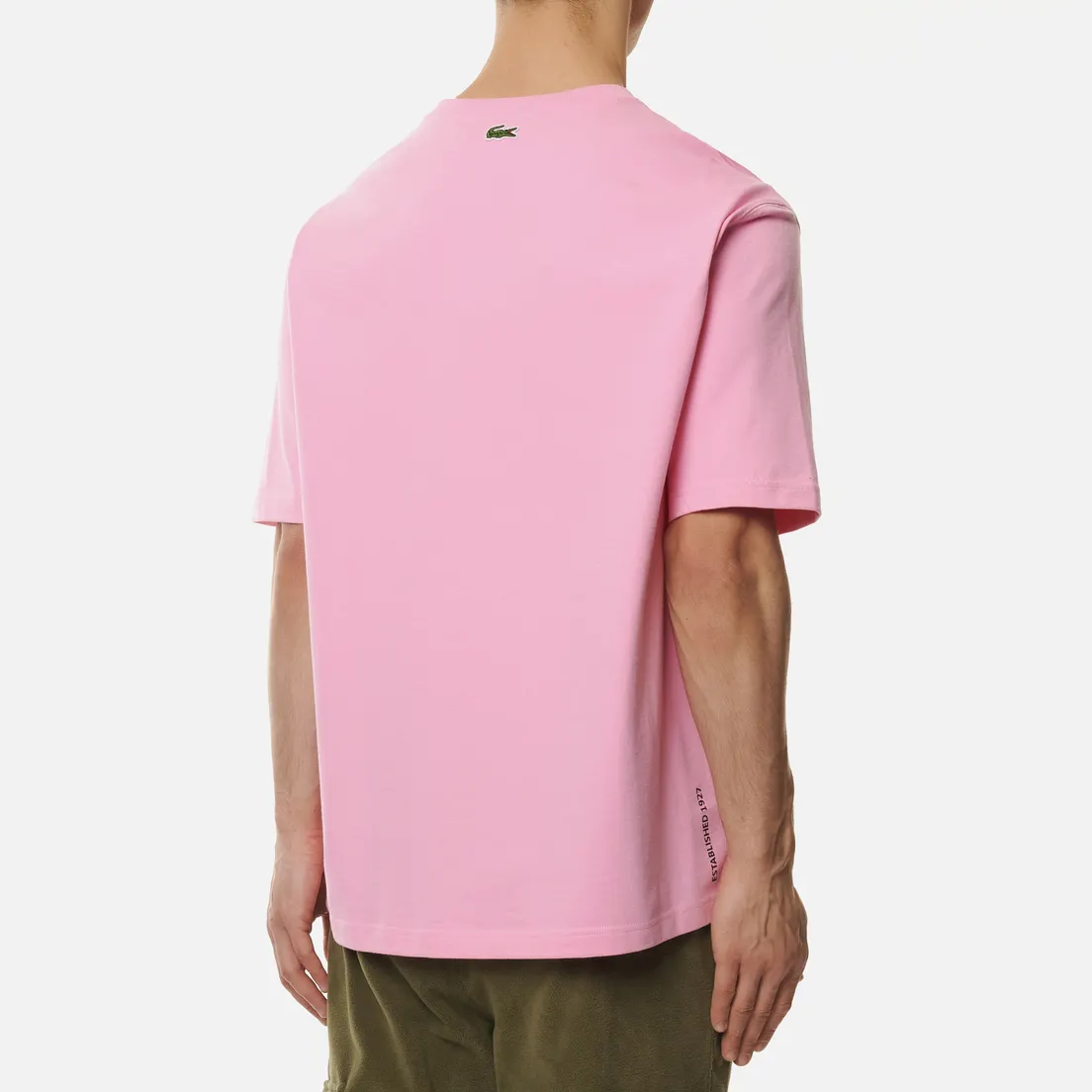 Lacoste Live Мужская футболка Loose Fit Lettering And Pocket