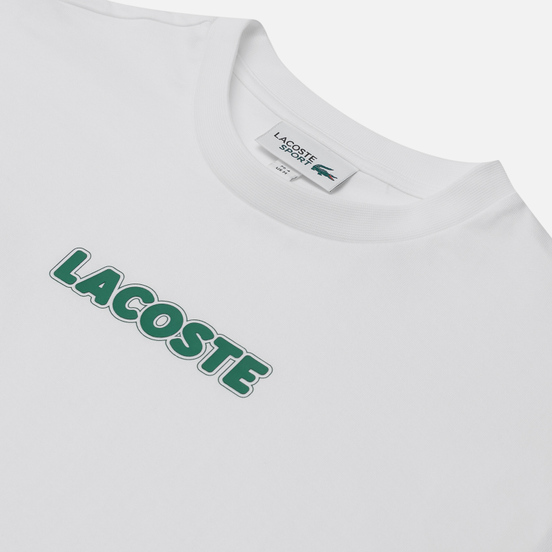 Мужской лонгслив Lacoste Sport Crocodile Print White