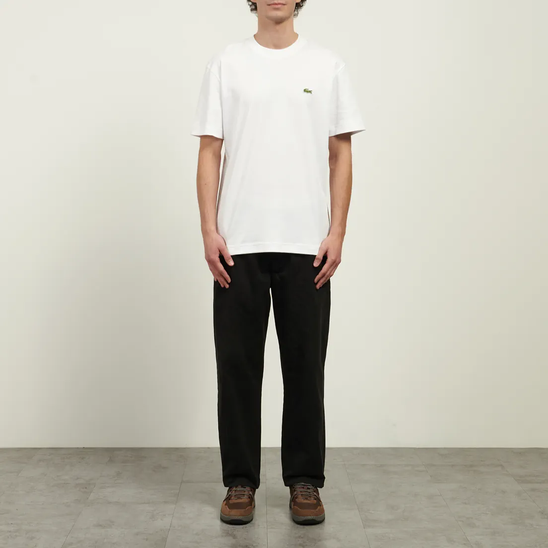 Lacoste Мужская футболка Relaxed Fit Embroidered Crocodile