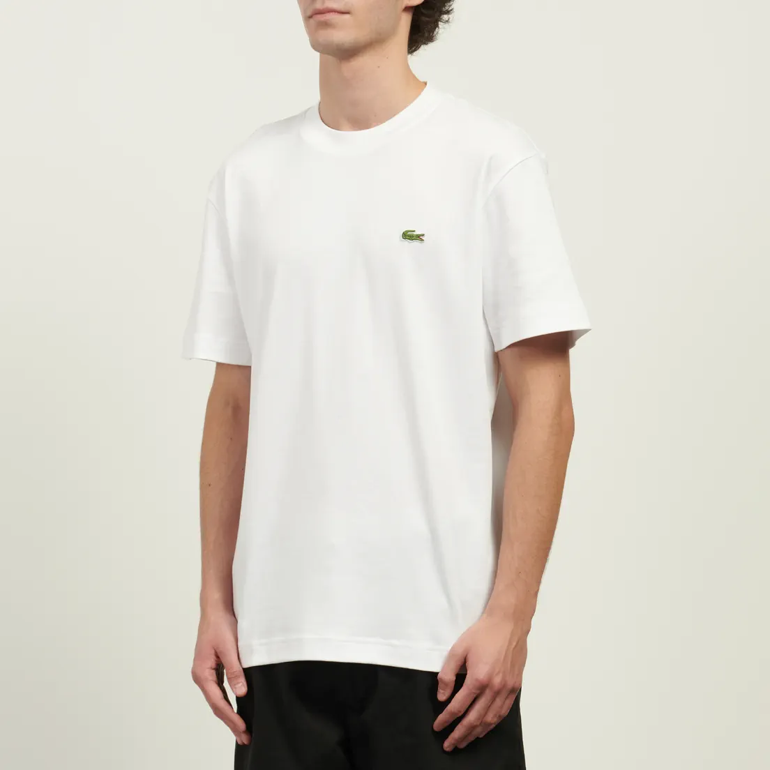 Lacoste Мужская футболка Relaxed Fit Embroidered Crocodile