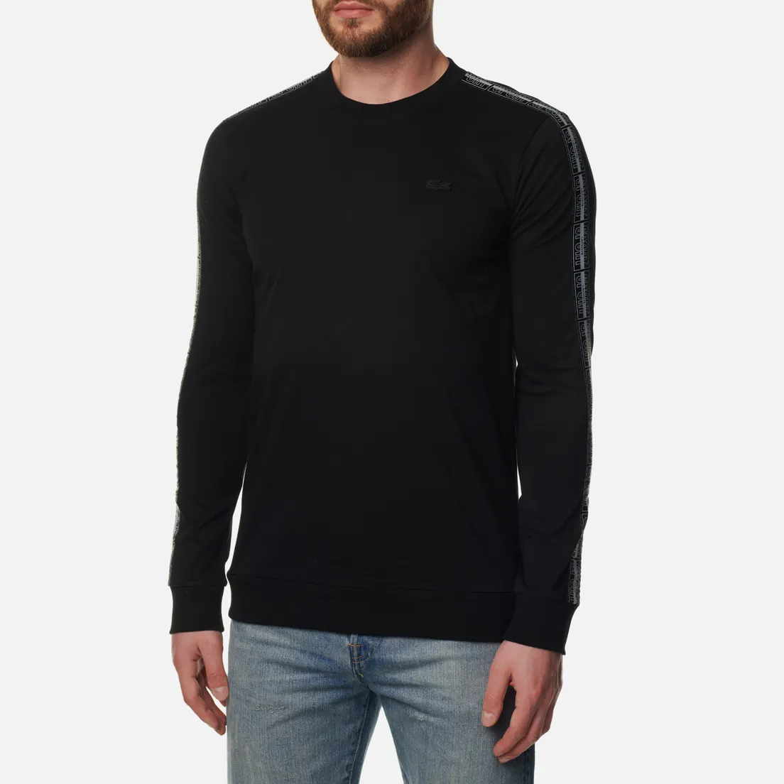 Lacoste Мужской лонгслив Relaxed Fit Printed Sleeve