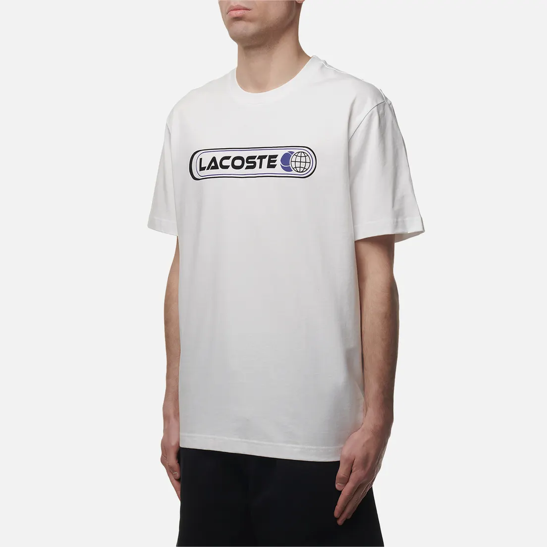 Lacoste Мужская футболка Print Relax Fit Crew Neck