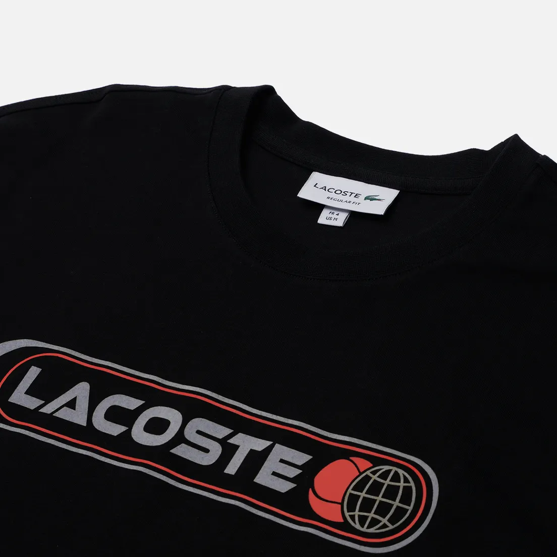 Lacoste Мужская футболка Print Relax Fit Crew Neck
