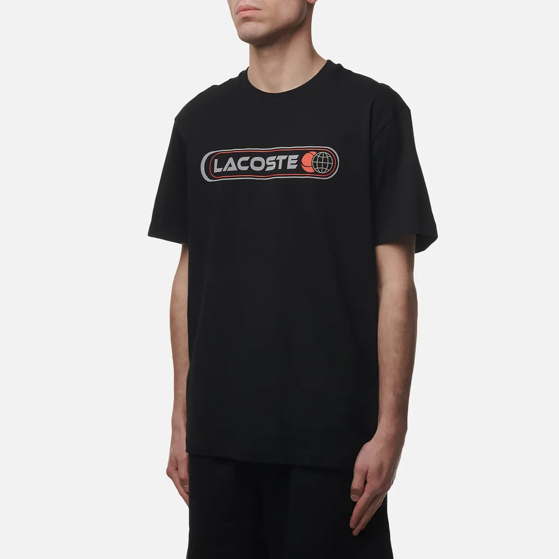 Lacoste Мужская футболка Print Relax Fit Crew Neck