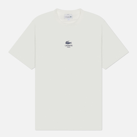 Мужская футболка Lacoste Signature Print Cotton, цвет белый, размер L