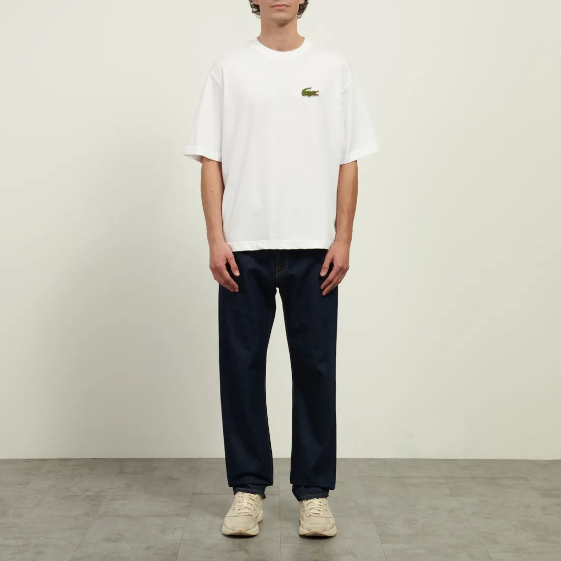 Lacoste Мужская футболка Loose Fit Heavy Cotton Badge