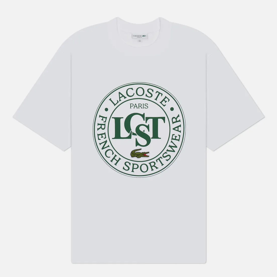 Lacoste Мужская футболка Loose Fit Heavy Cotton Printed