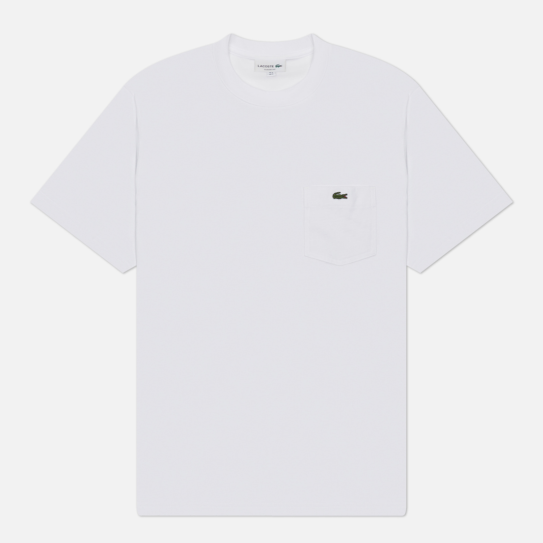 Lacoste Мужская футболка Embroidered Crocodile Pocket