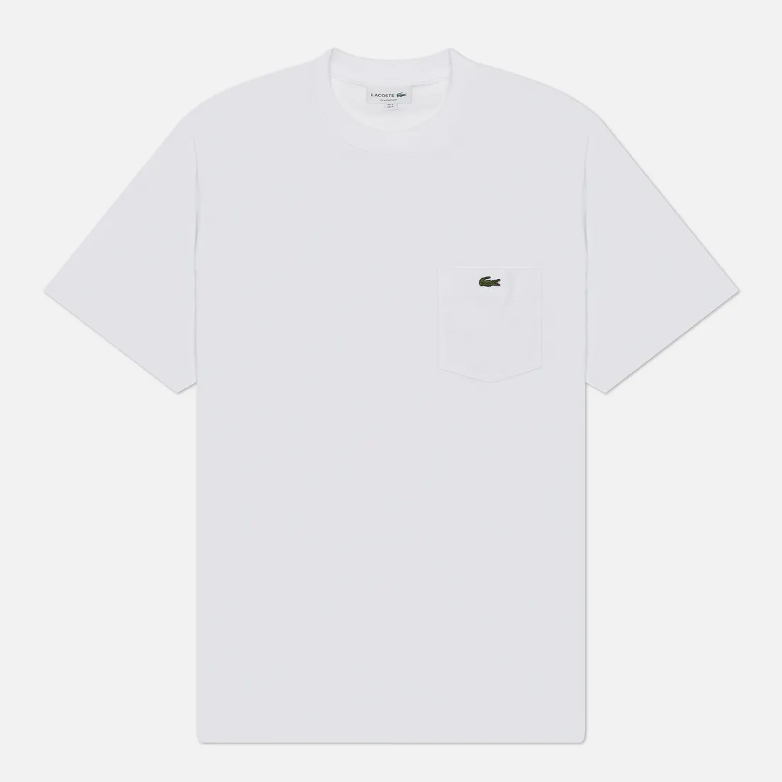 Lacoste Мужская футболка Embroidered Crocodile Pocket