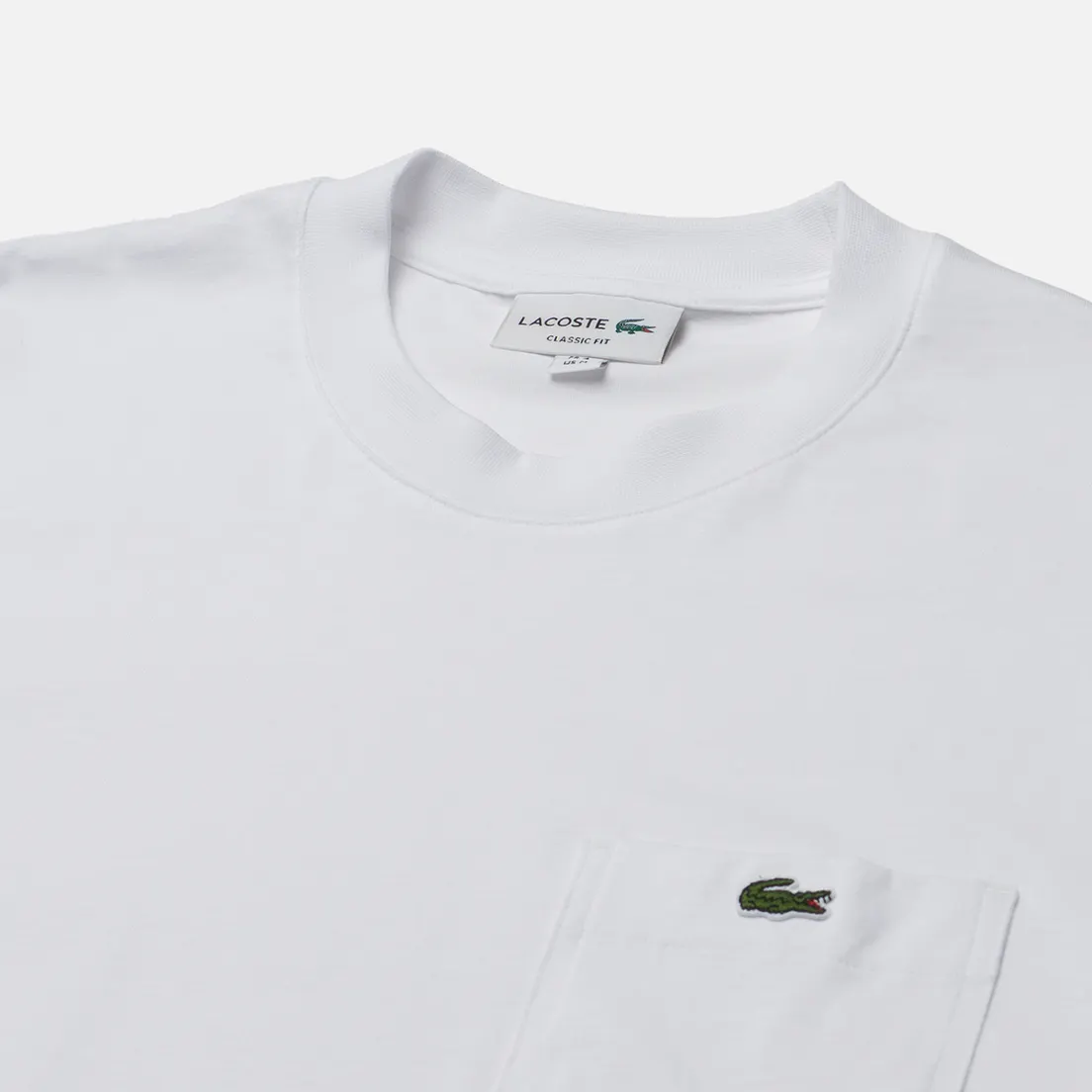 Lacoste Мужская футболка Embroidered Crocodile Pocket