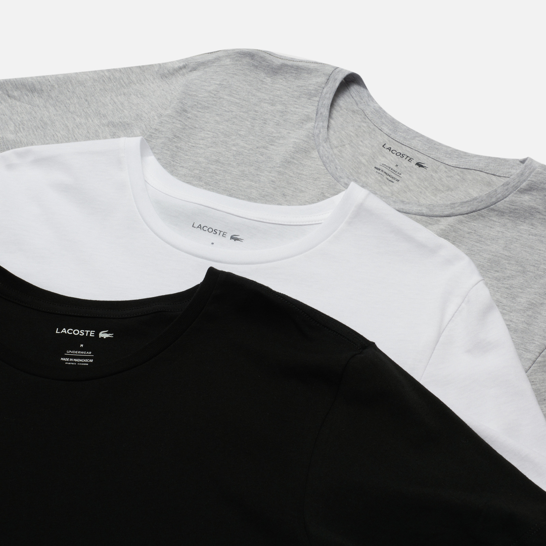 Lacoste Underwear Комплект мужских футболок 3-Pack Crew Neck Cotton