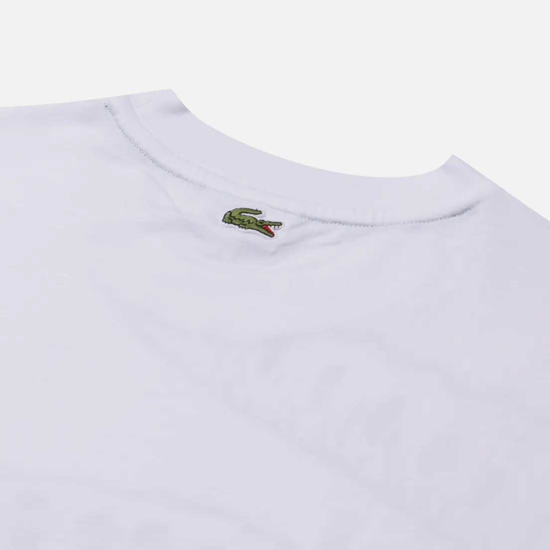 Lacoste Мужская футболка Loose Fit Crocodile Print Crew Neck