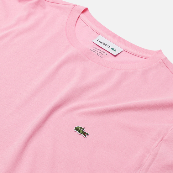 Мужская футболка Lacoste Crew Neck Pima Cotton Light Pink