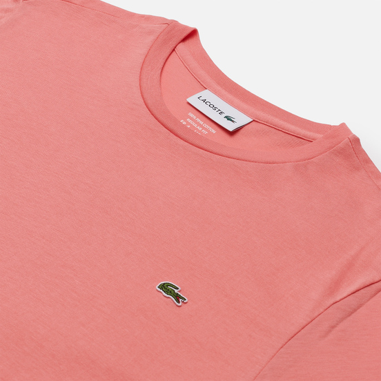 Мужская футболка Lacoste Crew Neck Pima Cotton Amaryllis