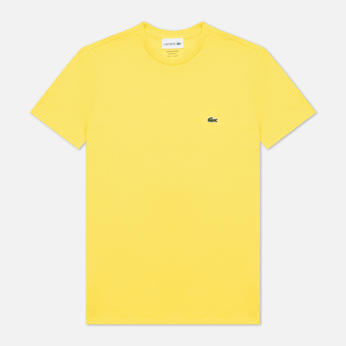 Мужская футболка Lacoste, цвет жёлтый, размер M