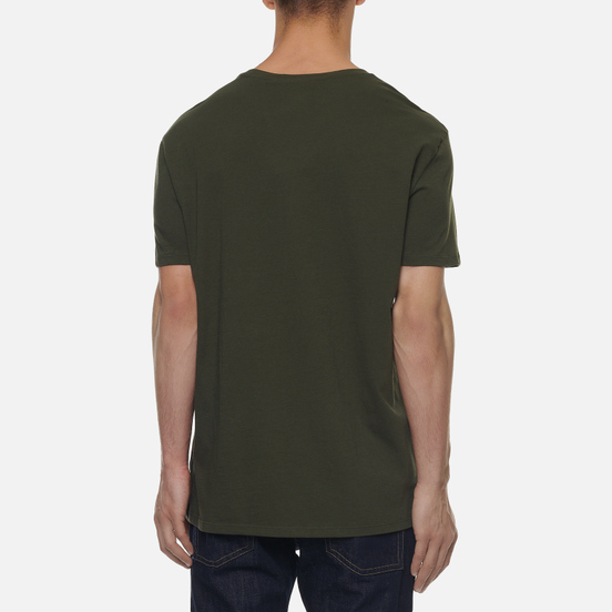 Мужская футболка Lacoste Crew Neck Pima Cotton Khaki Green