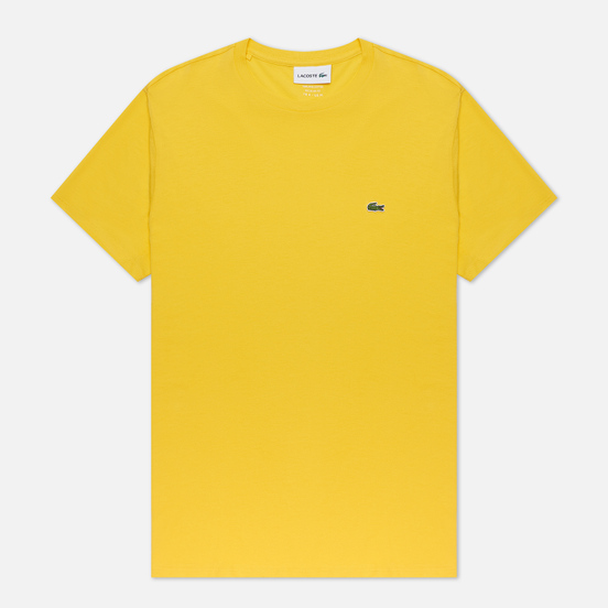 Мужская футболка Lacoste Crew Neck Pima Cotton Yellow/Green