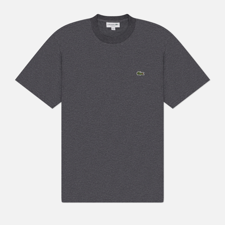 Мужская футболка Lacoste Classic Fit Embroidered Crocodile, цвет серый, размер M