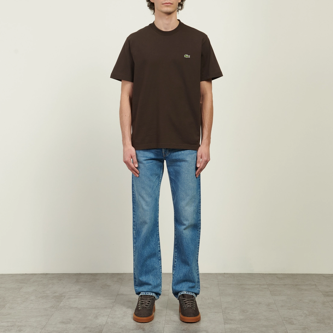 Lacoste Мужская футболка Classic Fit Embroidered Crocodile Cotton