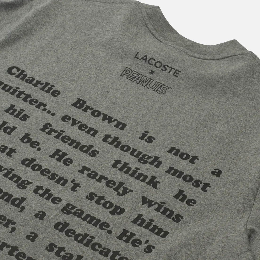 Lacoste Мужская футболка x Peanuts Crew Neck Organic Cotton