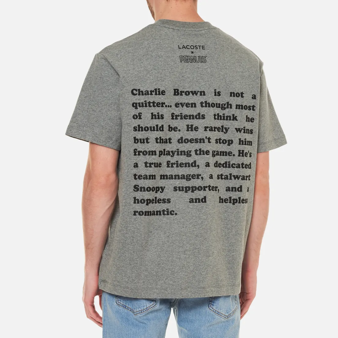 Lacoste Мужская футболка x Peanuts Crew Neck Organic Cotton