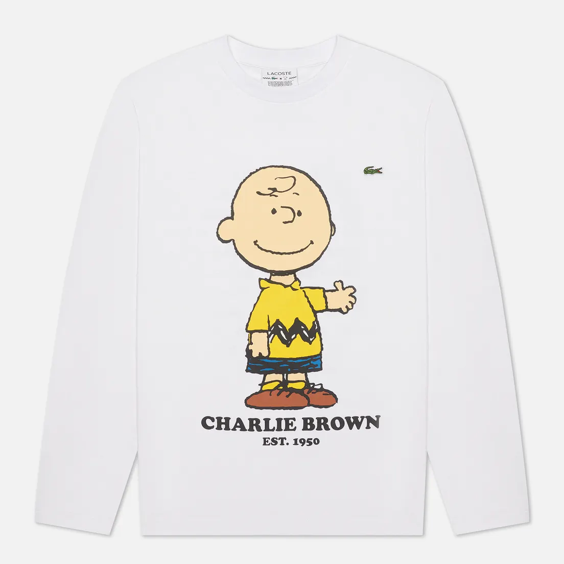 Lacoste Мужской лонгслив x Peanuts Organic Cotton