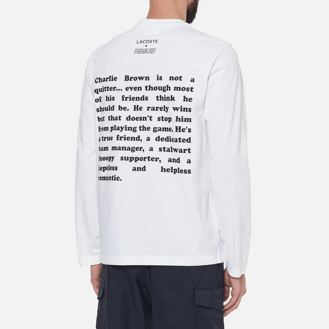 Lacoste Мужской лонгслив x Peanuts Organic Cotton