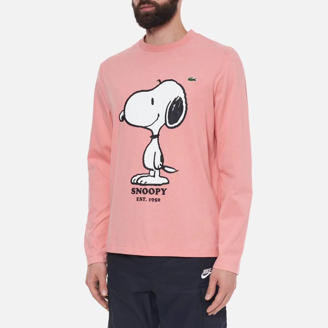 Lacoste Мужской лонгслив x Peanuts Organic Cotton