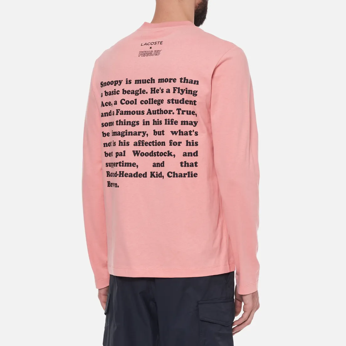 Lacoste Мужской лонгслив x Peanuts Organic Cotton