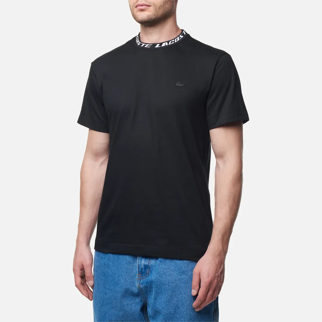 Lacoste Мужская футболка Regular Fit Branded Collar