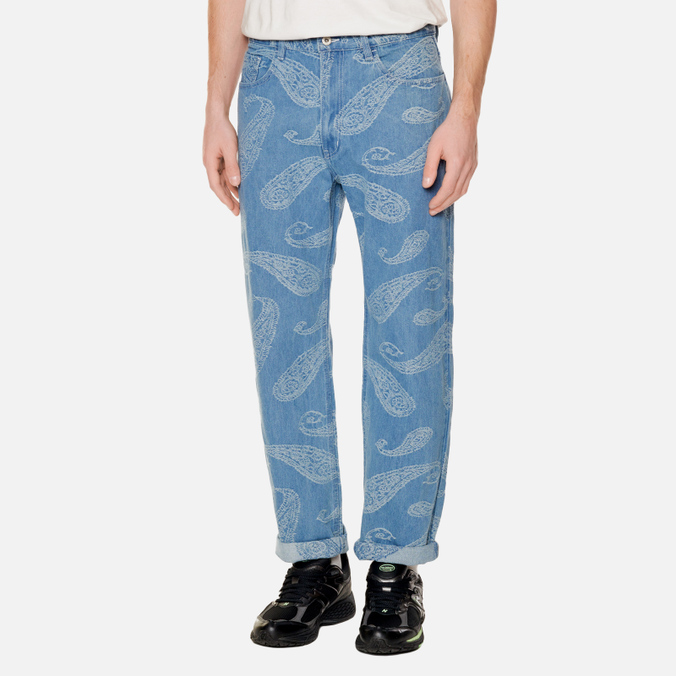 Мужские джинсы thisisneverthat, цвет голубой, размер S TN213DPA5P03LTBL Paisley Denim - фото 4