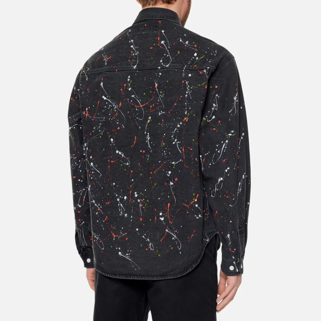 thisisneverthat Мужская рубашка Paint Splatter Denim