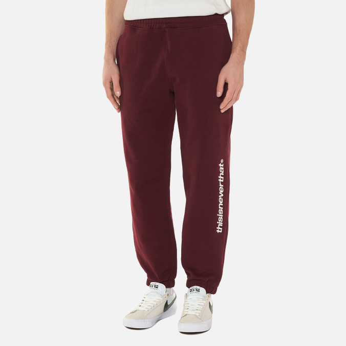 Мужские брюки thisisneverthat, цвет бордовый, размер S TN213TPAWP01BRNG SP-Logo Embroidery - фото 4