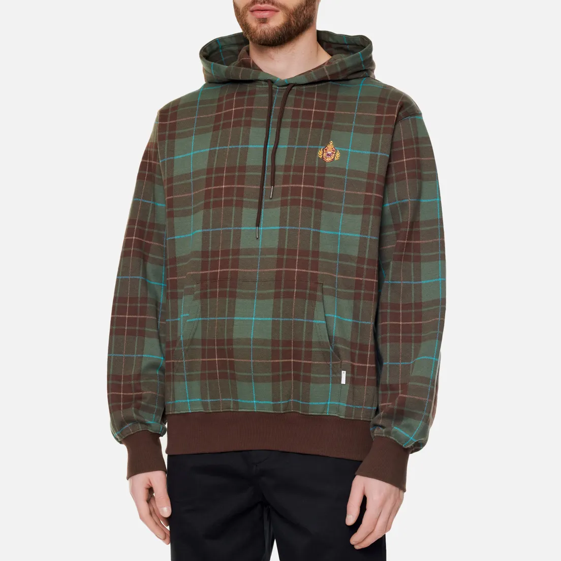 thisisneverthat Мужская толстовка Jacquard Tartan Plaid Hoodie