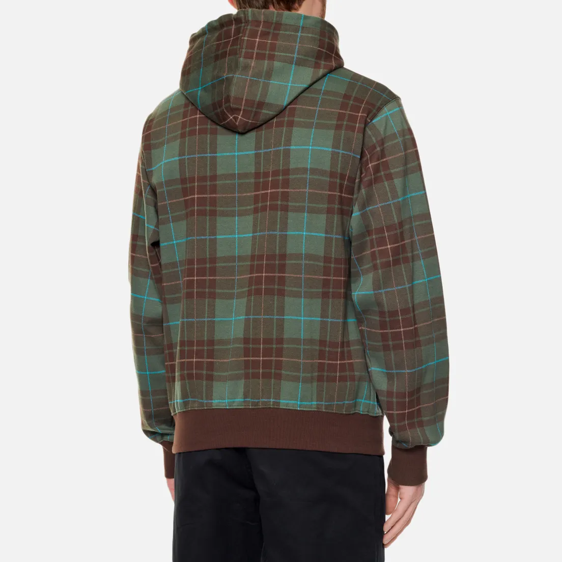 thisisneverthat Мужская толстовка Jacquard Tartan Plaid Hoodie
