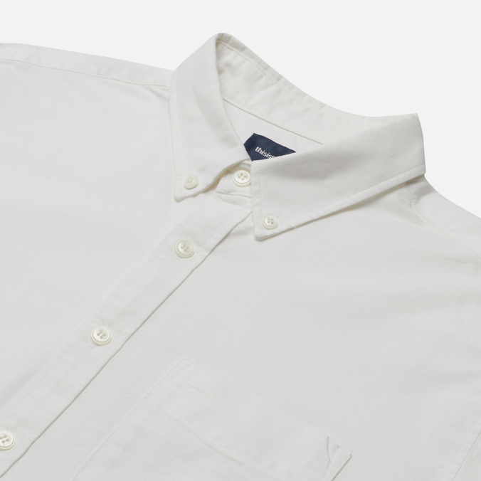 Мужская рубашка thisisneverthat, цвет белый, размер S TN213WSHTL04WHT Crown Oxford - фото 2