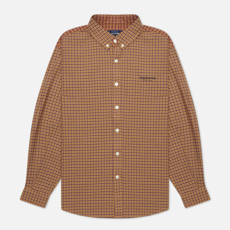 Мужская рубашка thisisneverthat Mixed Check, цвет оранжевый, размер XL