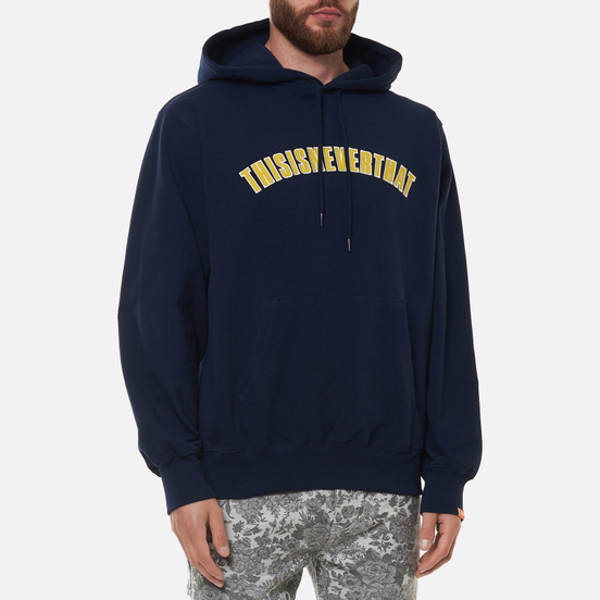 Мужская толстовка thisisneverthat New ARC Hooded Dark Navy