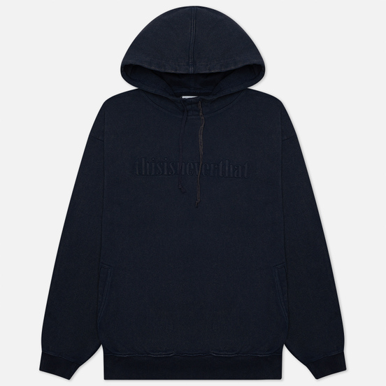 Мужская толстовка thisisneverthat Washed Embroidery Hoodie Dark Navy