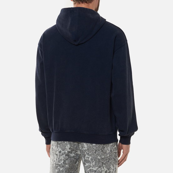 Мужская толстовка thisisneverthat Washed Embroidery Hoodie Dark Navy