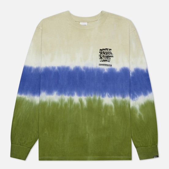 Мужской лонгслив thisisneverthat Tie Dye Stripe Beige