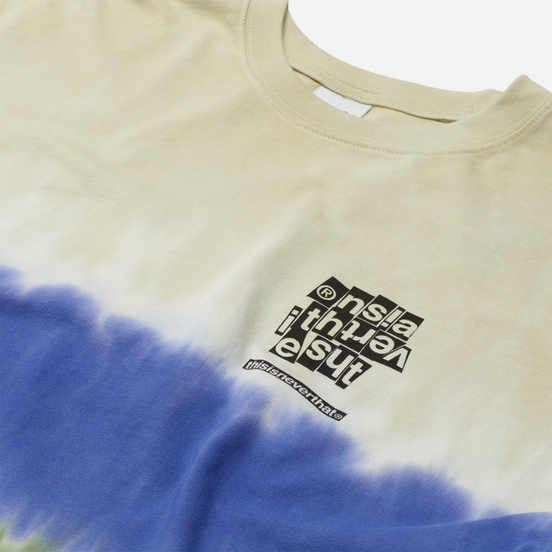 Мужской лонгслив thisisneverthat Tie Dye Stripe Beige